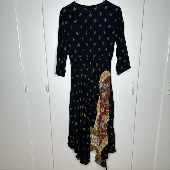 NWT DESIGUAL Women’s Gelia Bohemian Handkerchief Midi Dress Size 40 US 6 - Picture 8 of 10